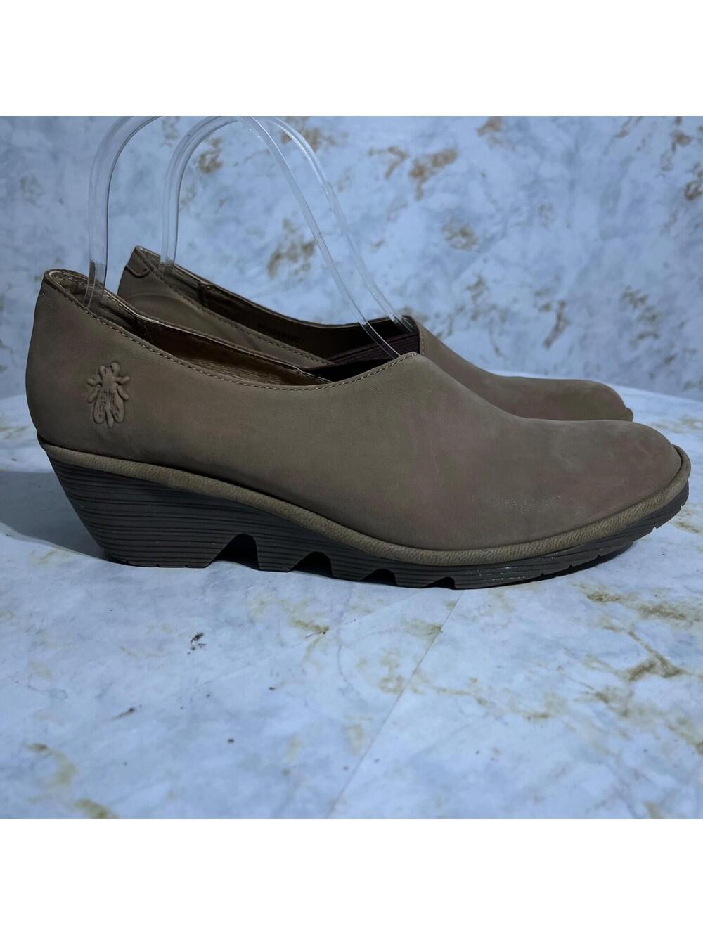 Fly London Pez 37 Women's Size 6.5M Shoes Brown Leather Comfort Fashion Loafers